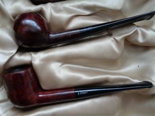 Vintage 7 Imperial Two Point Tobacco Smoking Pipes in shop advertising case 5