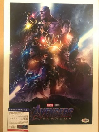 Psa Signed Robert Downey Jr Ironman Avengers Movie Poster Rare Endgame Print