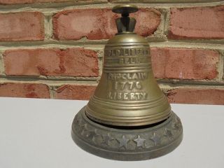 Rare 1876 Centennial Philadelphia Liberty Bell Hotel Desk Push Bell Worlds Fair