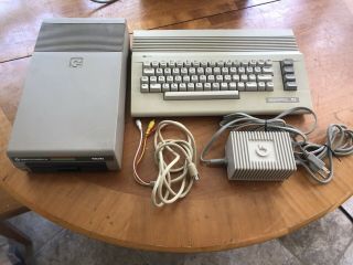 Vintage Commodore 64c System W/ 1541 Drive Power Supply Video Cable