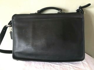 Vintage COACH METROPOLITAN BRIEF BAG Black Leather Laptop Briefcase S/N 5180 VGC 2