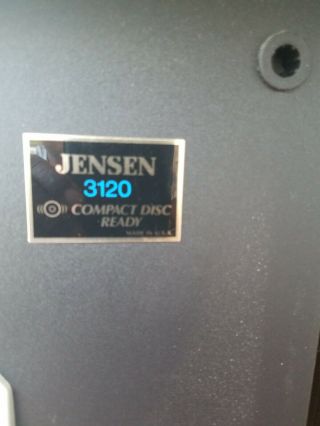 Vintage Jensen 3120 3 - way Speakers,  Wood,  Good Sound 8ohms Made in USA 5