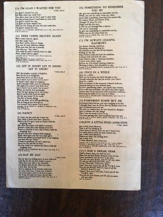 VINTAGE WW2 Army Navy Hit Kit Song Book DD issue 3