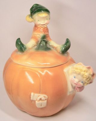 Vintage Brush Mccoy " Peter Pumpkin Eater " Cookie Jar