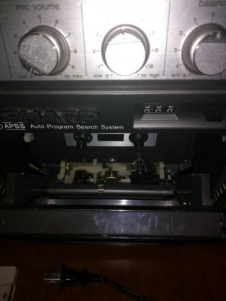 Vintage SHARP GF - 8787 METAL Boom Box Ghetto Blaster AM/FM Cassette 3