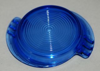 VINTAGE COBALT GLASS ASHTRAY ALSO MAKES A PERFECT WINE COASTER 3