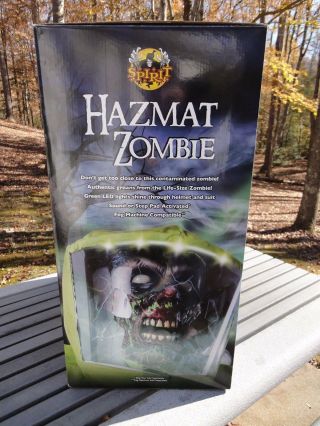 Spirit Halloween Haz - Mat / BioHazard Zombie,  Life Size & Brand RARE 3