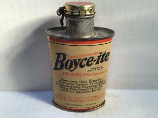 Vintage Boyce - Ite Oil Can NOS Handy Oiler Oz 4 rare Lead tin Amoco Mobil Sunoco 2