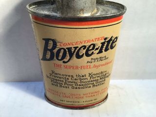 Vintage Boyce - Ite Oil Can NOS Handy Oiler Oz 4 rare Lead tin Amoco Mobil Sunoco 3