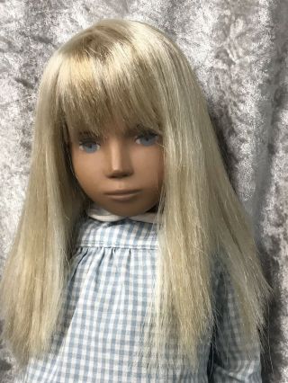 Vintage Sasha Doll 107 Blonde Hair Gingham Dress