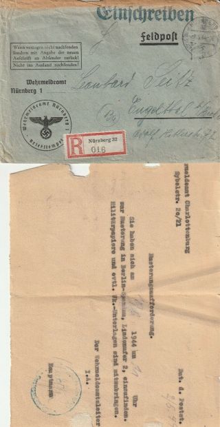 Ww2 German Feldpost Letter (e)