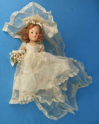 Vintage Composition Madame Alexander Bride Doll/must See