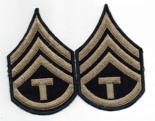2 World War Ii Us Army Tech Staff Sergeant Rank Tssgt Patches