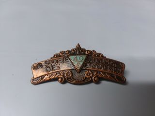 Wwi American Legion Lapel Pin,  40/8,  La Societe Des 40 Hommes 8 Chevaux