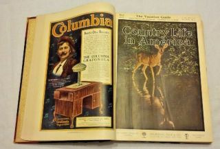 Country Life In America - Volume - 8 May - Oct 1910 - Hardcover Vintage Book