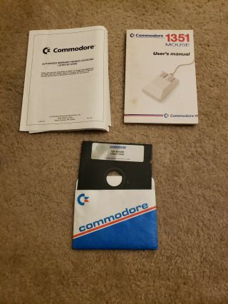 Vintage Commodore 64/128 MOUSE 1351 w/ all contents 5