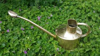 Vintage Haws Brass 16 " Watering Can