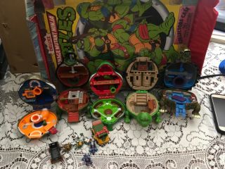 Vintage Tmnt Ninja Turtles Micro Mini Mutants Shells Set Of 5