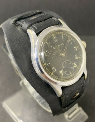 100 Glycine Vintage Watch Dienstuhr " Dh " Militäruhr Aus Der Zeit Ww 2