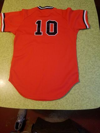Authentic Rare late 70 ' s early 80 ' s Vintage Baltimore Orioles Jersey size 42 2