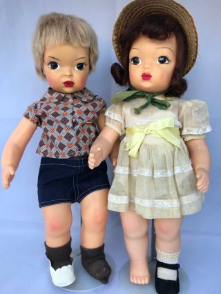 Two Vintage 16 " Hard Plastic Terri Lee Doll Terri Lee Tagged