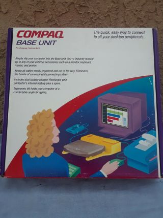 Vintage Compaq Base Unit For Compaq Contura Aero