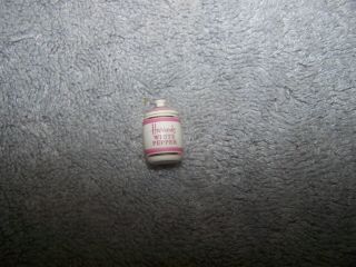 1:12 Terry Curran Porcelain Pink Oriental Harrods White Pepper Barrel