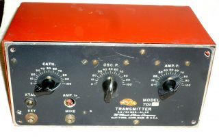 Vintage Mcmurdo Silver Model 701 " Atom - X " Transmitter Project 80 - 6 M