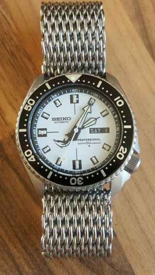 Vintage Seiko 6309 - 7290 Custom Mod Automatic Divers Mens Watch