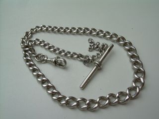 Antique Victorian Silver Watch Chain/necklace.