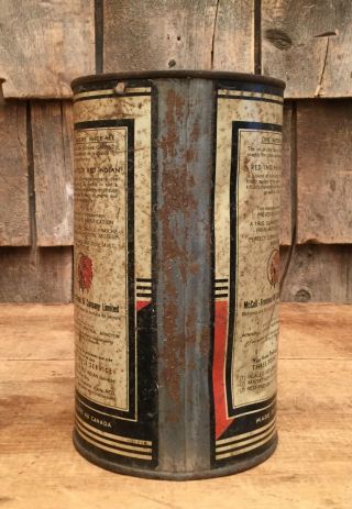Rustic Vintage RED INDIAN Auto Motor Oil 1 Qt Tin Can Gas Service Station Sign 5