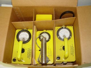 Vintage Radiation Detection Set Kit Cd V - 777,  Geiger Counter,  Dosimeter