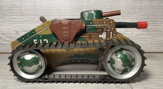 Marx E12 Tin Tank Wind Up Vintage Tank