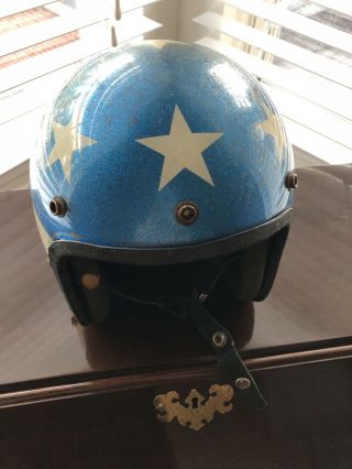 Vintage Stars And Stripes Motorcycle Helmet Red,  Blue,  White M
