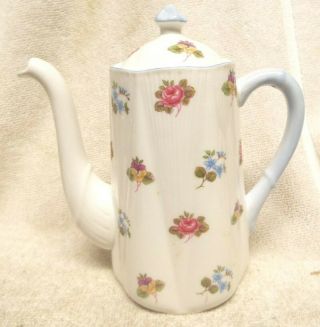 Vintage Shelley Rose Pansy Forget Me Not Kettle 6 " 13424