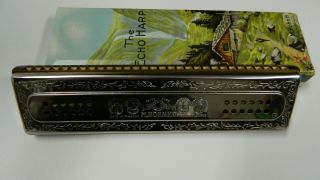 Vintage M.  Hohner 57/120 M C/g - “the Echo Harp” Double Sided Harmonica -