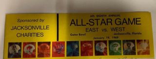 Vintage Autographed/Signed Leroy Mitchell East Vs West AFL All - Star Game Program 2