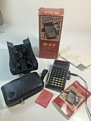 Vintage 1976 Texas Instruments Ti Sr - 51 - Ii Calculator And