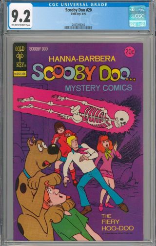 Scooby Doo 20 Cgc 9.  2 Nm - Rare Gold Key 1970 Series