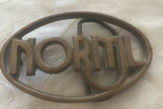 Vintage Norml - Marijuana Reform,  Brass Belt Buckle From The Early 70’s