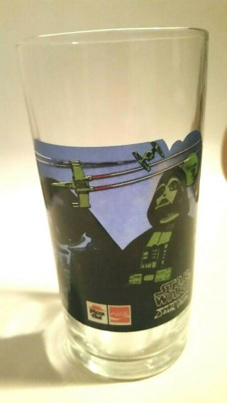 1977 Vintage Star Wars Glass Darth Vader,  Pizza Hut Coca Cola,  Cond.