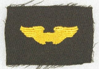 Cloth Army Air Force Badge: Flight Instructor Wings - Wwii Era On Gabardine