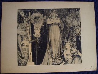 Vintage Press Photo Sexy Theda Bara Cleopatra Rare Art Nouveau Classic