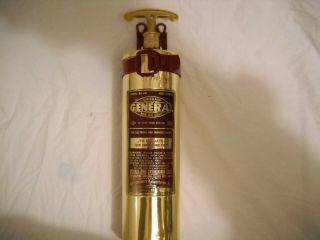 Vintage General " Quick - Aid " Extinguisher " Atchison Topeka & Santa Fe Railway "