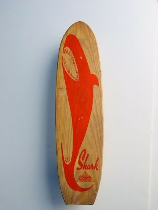 Vintage Nash Shark,  Sidewalk Surfboard,  60’s Skateboard 1 Orange