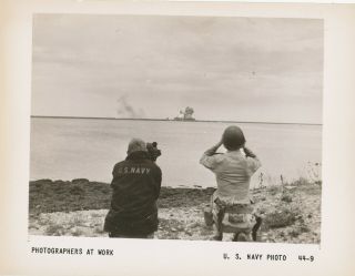 Wwii 1944 D - Day Normandy,  Photo 9 Navy Photographers Cherbourg Harbor France