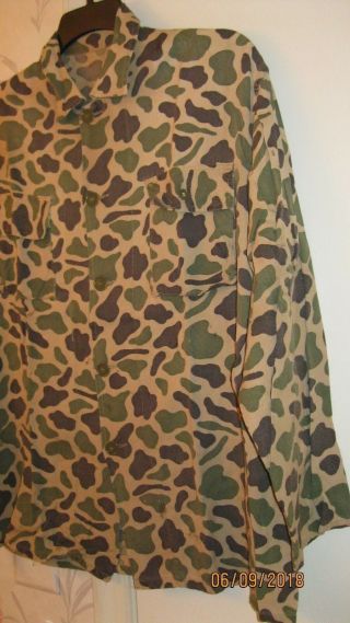 Vintage US Vietnam CIDG Green Beret Beo Gam Duck Hunter Camo Lightweight Shirt 3