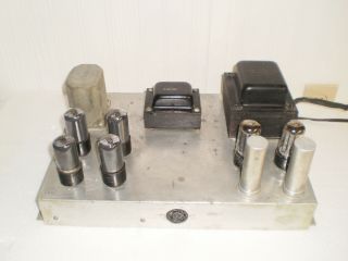 Vintage Magnavox Mono Tube Amplifier Quad 6v6 Outputs