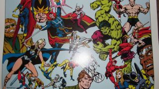 1978 STAN LEE Pin up Book Mighty World of Marvel Comic Movie Film Vintage Art 8