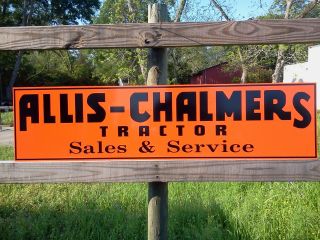 Vintage Style Allis Chalmers Sign,  Metal,  Aluminum,  1 